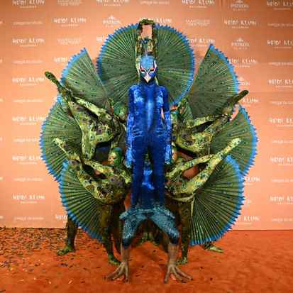 How Heidi Klum's Peacock Costume Came Together