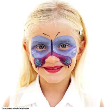 Face painting designs butterfly