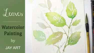 Read more about the article How to paint leaves in watercolors, quick & easy