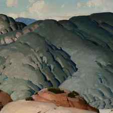 Rounded Mountain Forms by Victor Higgins