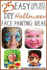 25 easy (and not so easy) Halloween face painting ideas for kids - Whether the kids want to be a cheerful clown, a gorgeous butterfly, a cute panda bear or another adorable character, you