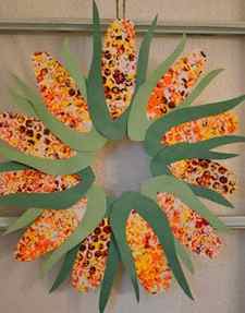 corn wreath craft