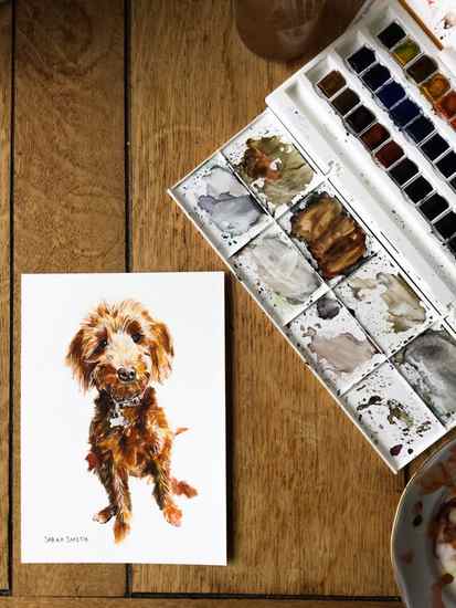 Custom pet portrait, dog portrait, dog painting, custom pet portrait, custom dog portrait, pet memorabilia, watercolor painting
