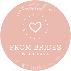 A badge for 'From Brides With Love'