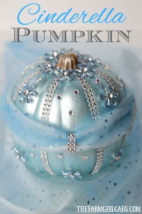 Cinderella Painted Pumpkin