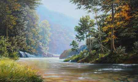 realistic nature painting