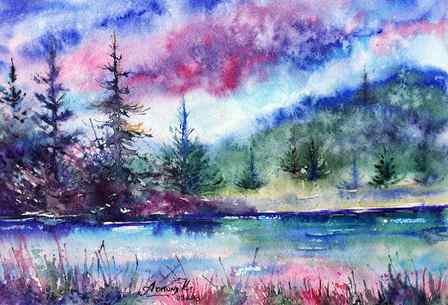 watercolor nature painting
