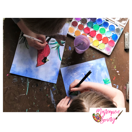 Art and nature study belong together! Here are our favorite ways to combine them so you have room for both in your homeschool plans! 