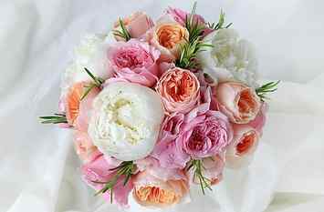 bouquet of pink and white flowers, roses, peonies, tenderness HD wallpaper