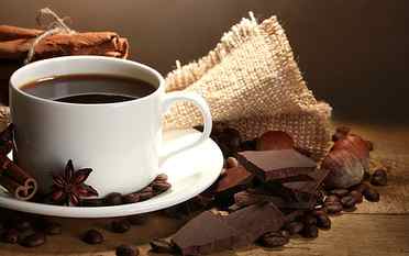 Coffee Chocolate Food Cups Beans High Resolution, drinks HD wallpaper