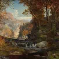 A Scene on the Tohickon Creek by Thomas Moran