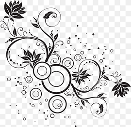 Black And White Flower, Drawing, Motif, Black And White , Flora, Line Art, Leaf, Branch, Drawing, Motif, Flower png thumbnail