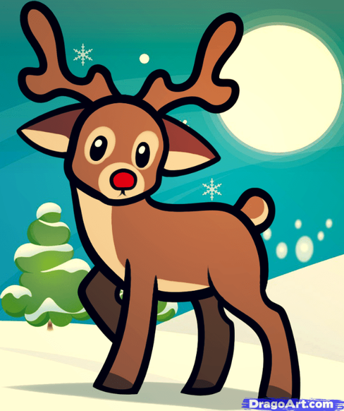 How to Draw an Easy Reindeer Easy Drawing Tutorial For Kids