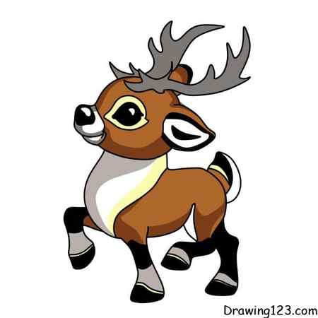 Reindeer Sketch Stock Photos and Images 123RF