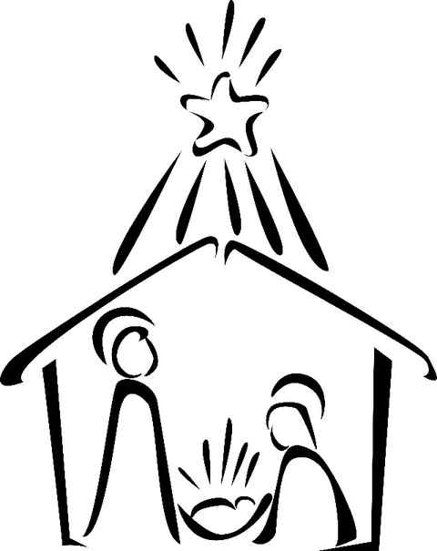 640x807 Clip Art Nativity Drawing Merry Christmas Amp Happy New Year Arts