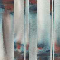 Mystic Rain Abstract Modern Decor Watercolor I by Irina Sztukowski