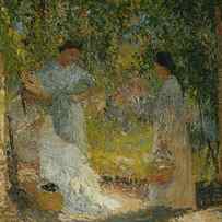 Three Women In The Garden; Trois Femmes Dans Le Jardin, 1905-1915 by Henri Martin