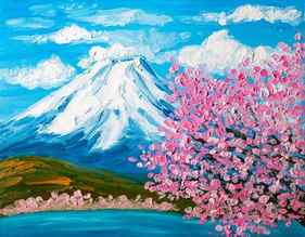 Cherry blossom and Fuji thumb