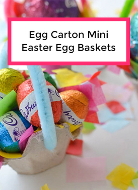 How To Make Recycled Egg Carton Mini Easter Egg Baskets with A Crafty Living and Olivia Foster for NANNY SHECANDO