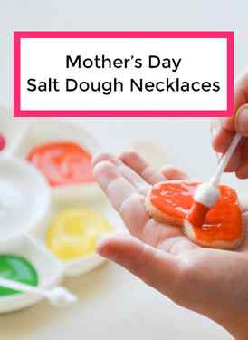 Make these kid-friendly salt dough necklaces for mother's day by NANNY SHECANDO and A Crafty Living