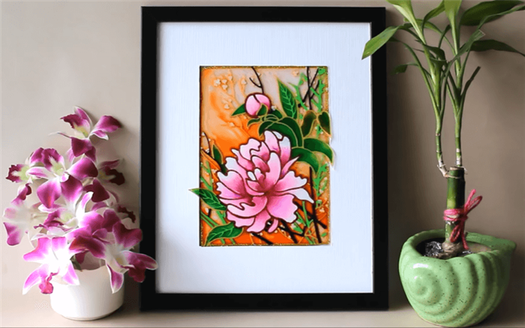 Flower glass painting - Image by Creative Art 