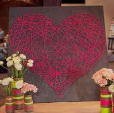 String Heart DIY valentine