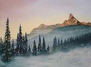 mountain landscape, watercolor lesson, watercolor mountains