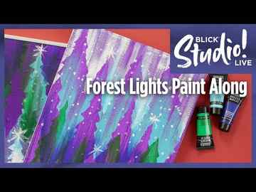 Forest Lights Acrylic Paint Along with Julie S. Davis | BLICK Studio Live!