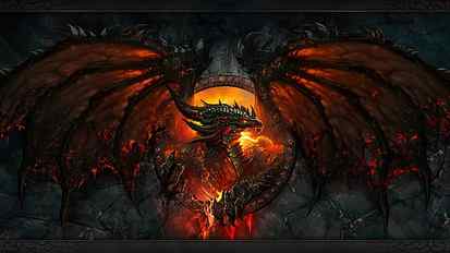 fire dragon wallpaper, World of Warcraft: Cataclysm, video games HD wallpaper