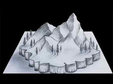 How To Draw A Realistic Landscape Draw Realistic Mountains Step by Step Drawing Guide by finalprodigy DragoArt