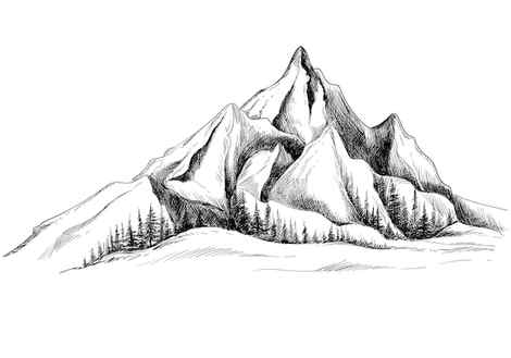 Mountain Drawing Learn How to Draw a Picturesque Mountain