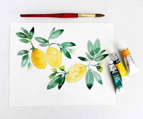 how to paint fruit