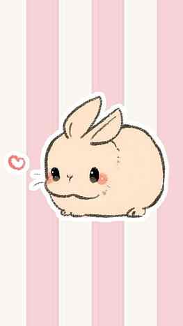 Cute Bunny Drawing, cute kawaii bunny HD phone wallpaper