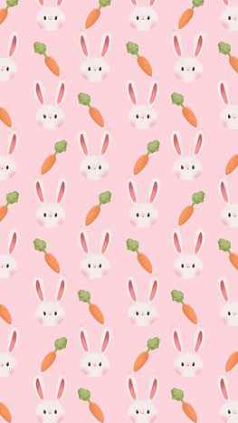 19 Cute Easter For IPhone With Eggs, Bunnies And Carrots, aesthetic pink easter HD phone wallpaper