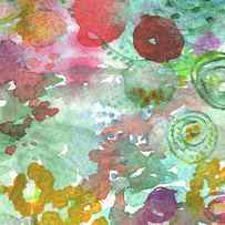 Abstract Garden by Linda Woods
