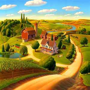Wall Art - Painting - Summer on the Farm by Robin Moline