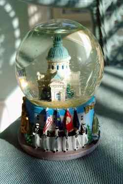 Snow globe from the U.S. Naval Academy.