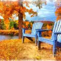 Autumn Splendor Watercolor by Edward Fielding