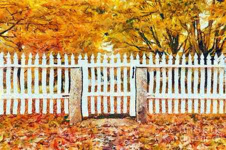 Wall Art - Painting - Autumn in New England by Edward Fielding