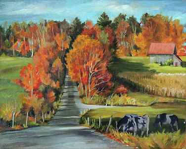 Wall Art - Painting - Quintessential Vermont by Nancy Griswold