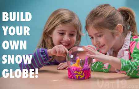 Kids will love creating their very own snow globe.
