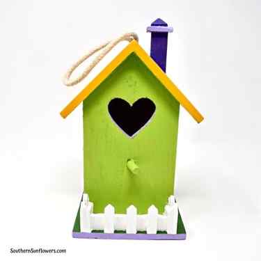 base coats for the painted birdhouse spring craft
