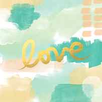 Love with Peach and Mint by Linda Woods