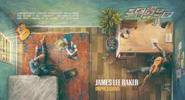 Painting artwork with the title 'James Lee Baker-Impressions album cover'