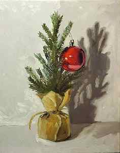Wall Art - Painting - A Simple Christmas by Carrie Taves