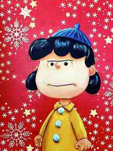 Wall Art - Painting - Lucy - Peanuts - Christmas by Joel Tesch