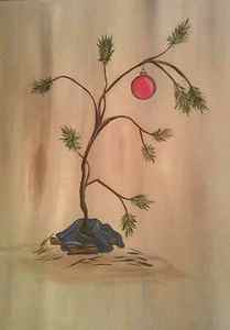 Wall Art - Painting - Charlie Brown Christmas Tree by Patricia Alexander