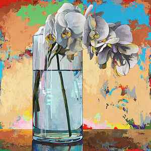 Wall Art - Painting - Flowers #21 by David Palmer