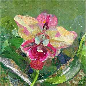 Wall Art - Painting - Dancing Orchid I by Shadia Derbyshire