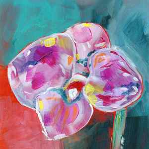 Wall Art - Painting - Colorful Orchid- Art by Linda Woods by Linda Woods
